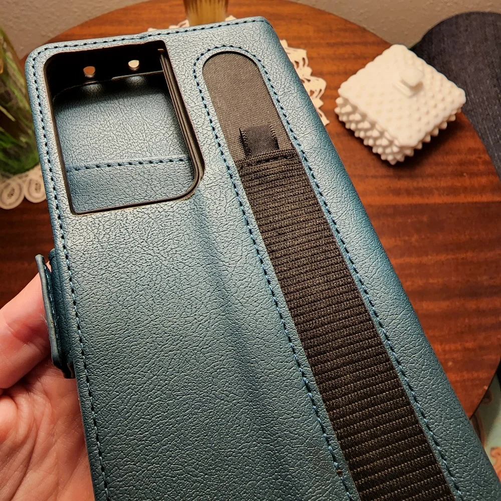 KEZiHOME Samsung Galaxy S21 Ultra Case with S Pen Holder Wallet Case